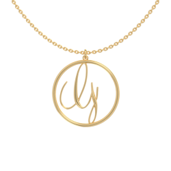 Circle Letter G Necklace