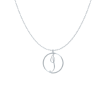 Circle Letter I Necklace-1