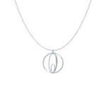 Circle Letter O Necklace-1