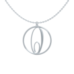 Circle Letter O Necklace