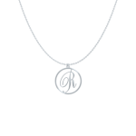 Circle Letter R Necklace-1