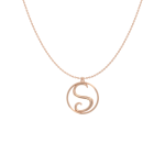 Circle Letter S Necklace-1