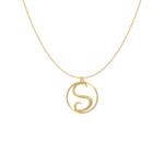 Circle Letter S Necklace-1