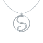 Circle Letter S Necklace