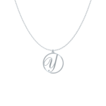 Circle Letter Y Necklace-1