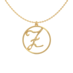 Circle Letter Z Necklace