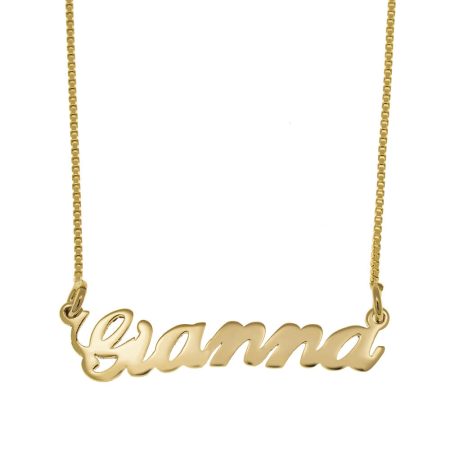 Gianna Name Necklace in 18K Gold Plating