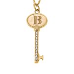 Initial Key Necklace