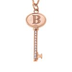 Initial Key Necklace