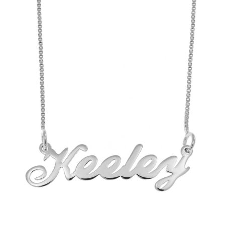 Keeley Name Necklace in 925 Sterling Silver