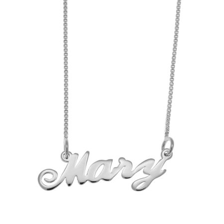 Mary Name Necklace in 925 Sterling Silver