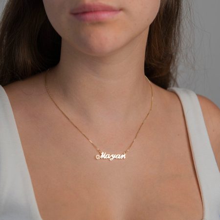 Mayan Name Necklace-2 in 18K Gold Plating