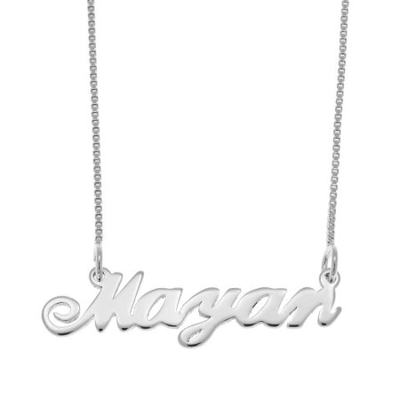 Mayan Name Necklace in 925 Sterling Silver