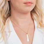 Memorial Angel Wing Necklace with Bar-2