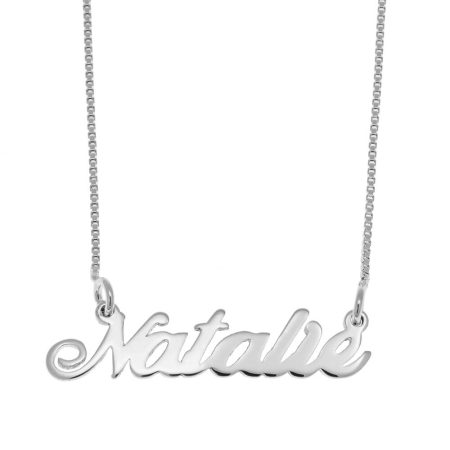 Natalie Name Necklace in 925 Sterling Silver