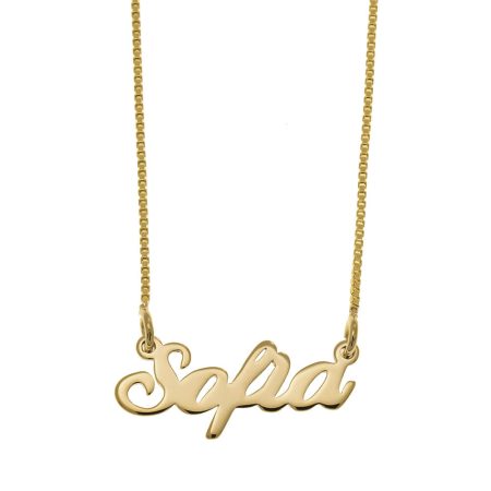 Sofia Name Necklace in 18K Gold Plating
