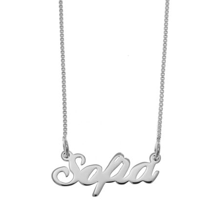Sofia Name Necklace in 925 Sterling Silver