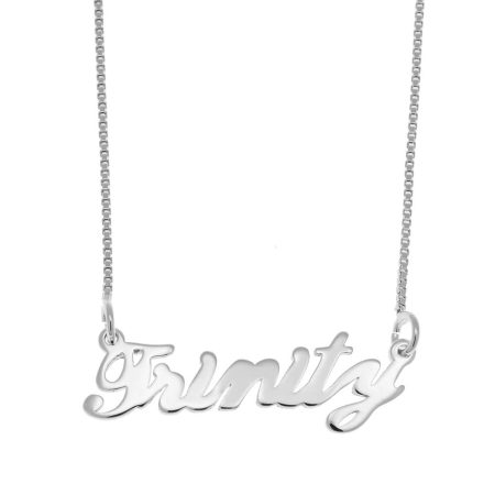 Trinity Name Necklace in 925 Sterling Silver