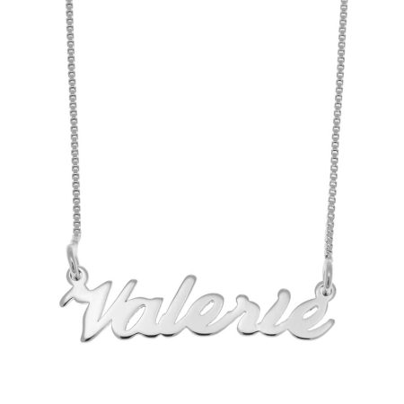 Valerie Name Necklace in 925 Sterling Silver