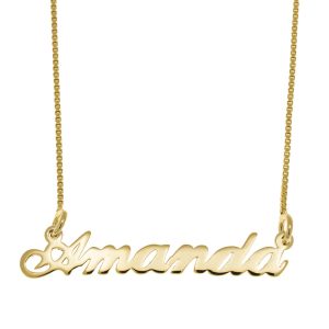 Amanda Name Necklace gold