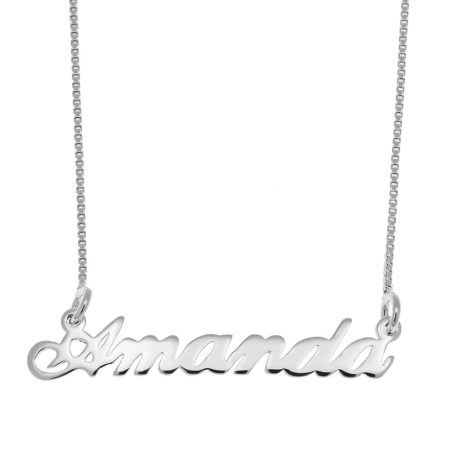 Amanda Name Necklace in 925 Sterling Silver