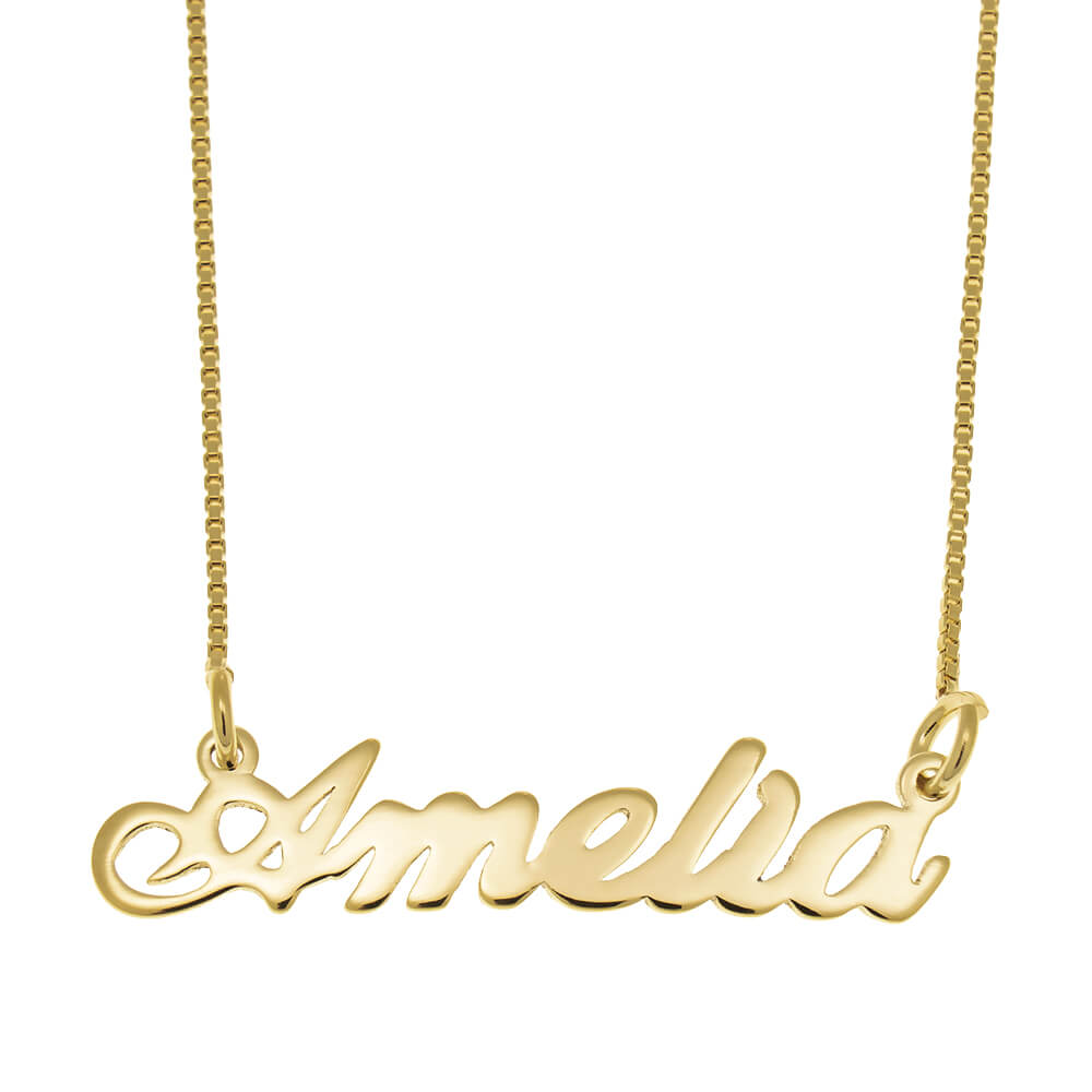 Amelia Name Necklace in 925 Sterling Silver | JOYAMO - Personalized ...