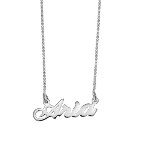 Aria Name Necklace in 925 Sterling Silver