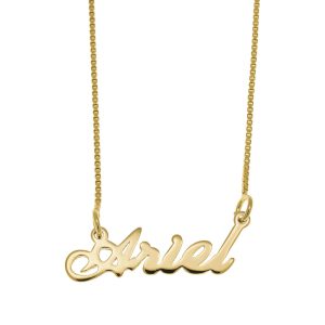 Ariel Name Necklace gold