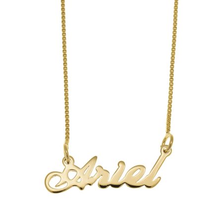 Ariel Name Necklace in 18K Gold Plating