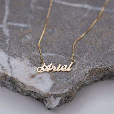 Ariel Name Necklace-2 in 18K Gold Plating