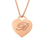 Big Heart Initial Necklace