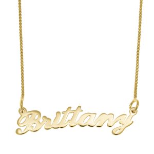 Brittany Name Necklace gold