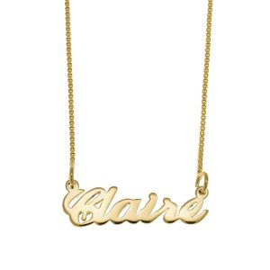 Claire Name Necklace gold