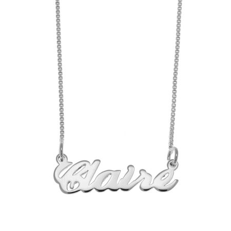 Claire Name Necklace in 925 Sterling Silver