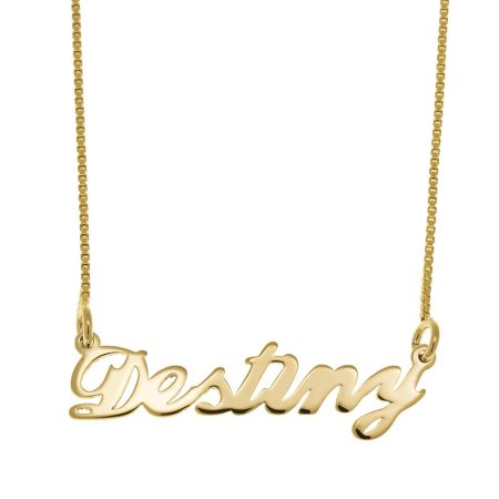 Destiny Name Necklace in 18K Gold Plating
