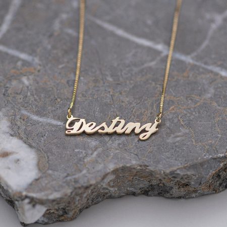 Destiny Name Necklace-2 in 18K Gold Plating