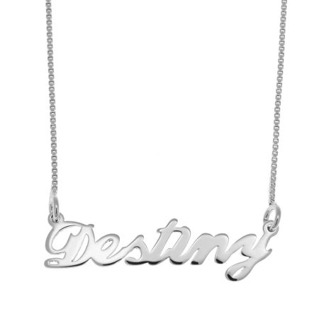 Destiny Name Necklace in 925 Sterling Silver
