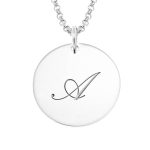 Disc Initial Necklace