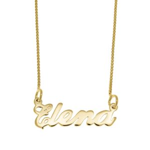 Elena Name Necklace gold