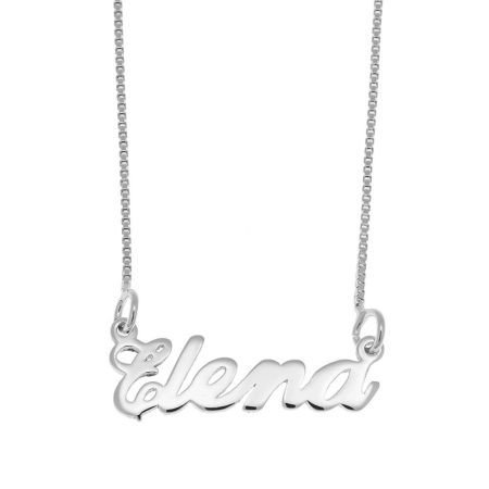 Elena Name Necklace in 925 Sterling Silver