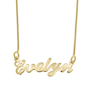 Evelyn Name Necklace gold