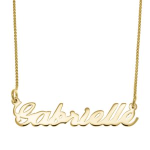 Gabrielle Name Necklace gold