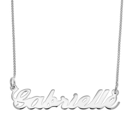 Gabrielle Name Necklace in 925 Sterling Silver