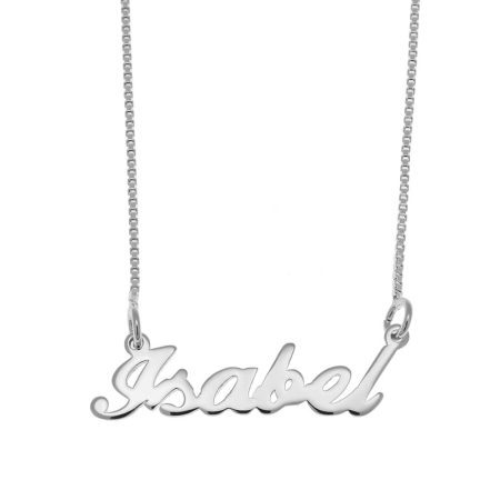 Isabel Name Necklace in 925 Sterling Silver
