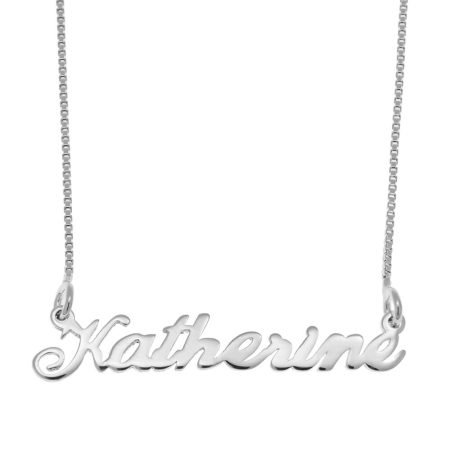 Katherine Name Necklace in 925 Sterling Silver