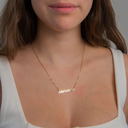 Adriana Name Necklace-2 in 18K Gold Plating