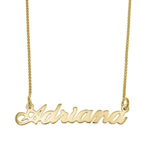 Adriana Name Necklace gold