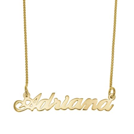 Adriana Name Necklace in 18K Gold Plating