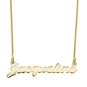 Jacqueline Name Necklace gold