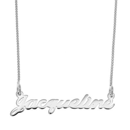 Jacqueline Name Necklace in 925 Sterling Silver